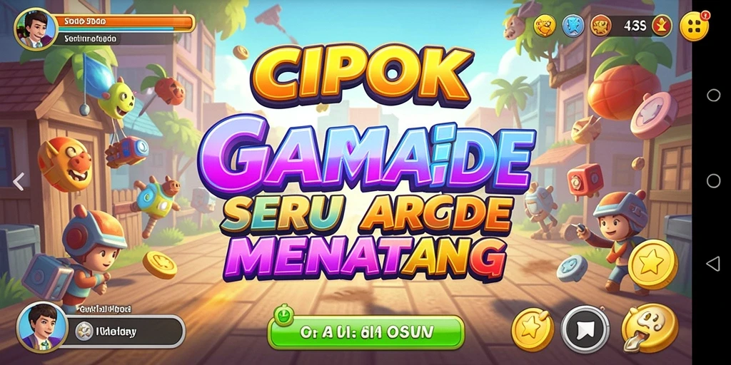 Screenshot gameplay menampilkan tantangan seru dalam CIPOK.