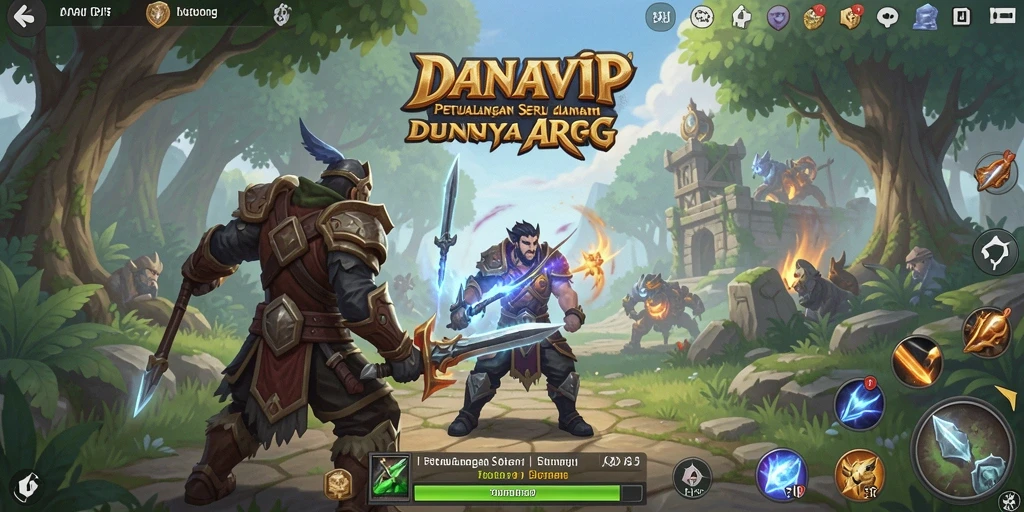 Tampilan gameplay seru di dunia petualangan ARPG.