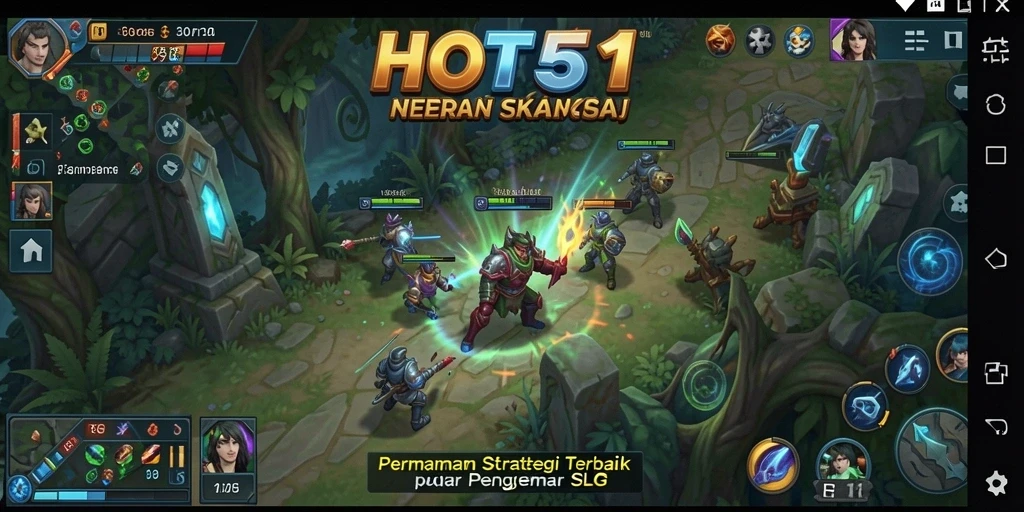 Screenshot utama HOT51 yang menunjukkan gameplay mendebarkan dalam SLG.