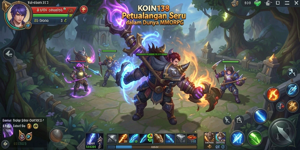 Tangkapan layar KOIN138 menunjukkan aksi gameplay seru dalam dunia MMORPG.