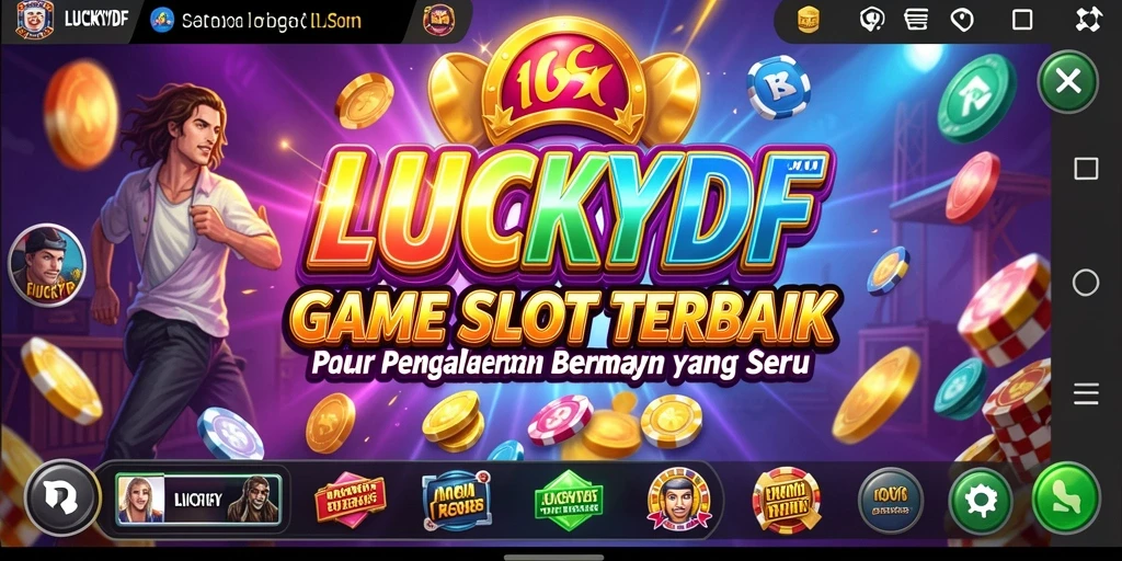 Tampilan gameplay Slot LUCKYDF yang menawan dan mendebarkan.