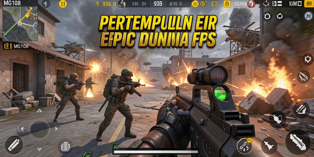 Tangkapan layar <strong>MG108</strong> menunjukkan aksi mendebarkan dalam perang FPS.