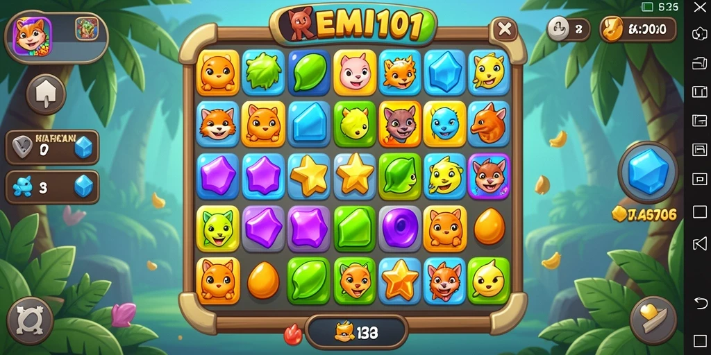 Tampilan gameplay REMI101 yang seru dengan grafis menawan.