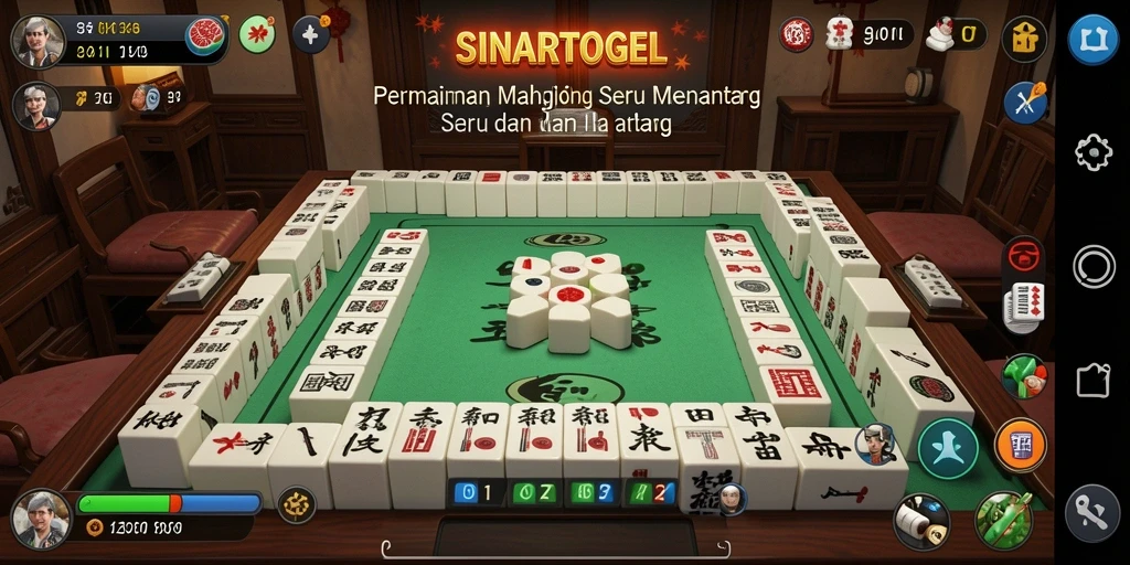 Screenshot SINARTOGEL menampilkan gameplay Mahjong yang menarik.
