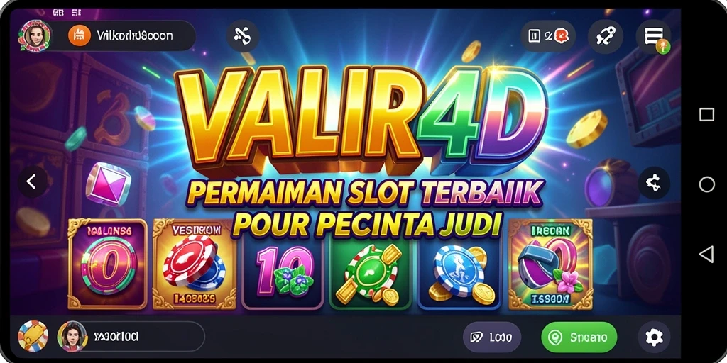 Tampilan gameplay Slot VALIR4D yang memikat dan menarik.